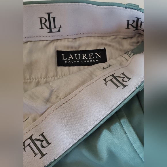 Lauren Ralph Lauren Black Label Pants Mens 36X30 Green Performance Chino Nylon - Picture 8 of 10